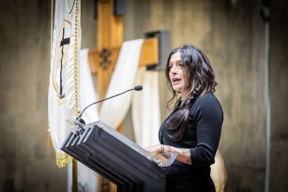 El pregón de la Semana Santa a cargo de la cofrade de la Flagelación Chiara de Luca.
