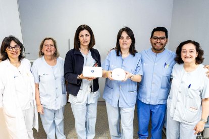 Equipo sanitario de la Unidad de Cuidados Intensivos del Hospital de Soria que ha trabajado en el proyecto de monitorización de dispositivos cardíacos.