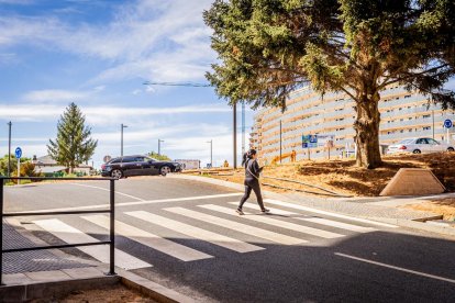 Calle Almazán en la entrada de Soria.
