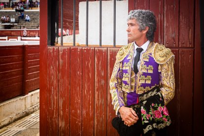 Rubén Sanz en la plaza de toros de Soria en una imagen de archivo.