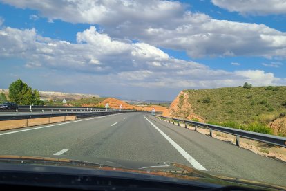 Imagen de la A-2 a su paso por la provincia de Soria.