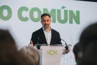 El presidente de VOX, Santiago Abascal.