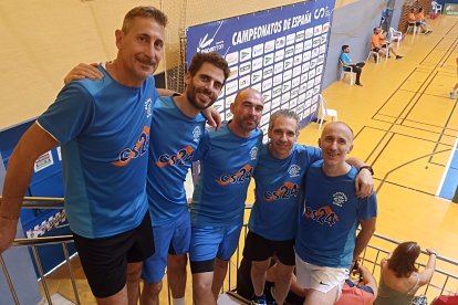 Jugadores del Club Bádminton Soria que compiten en el Nacional senior.