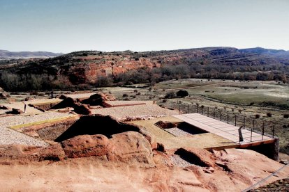 Imagen de archivo de la Casa Acueducto del yacimiento de Tiermes.