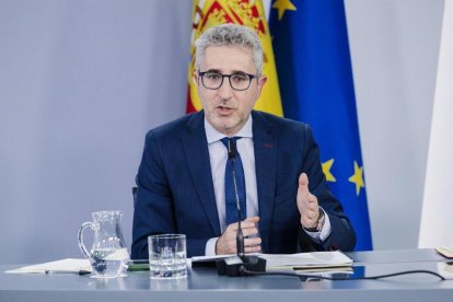 Imagen del Ministro de Hacienda, Arcadi España García.