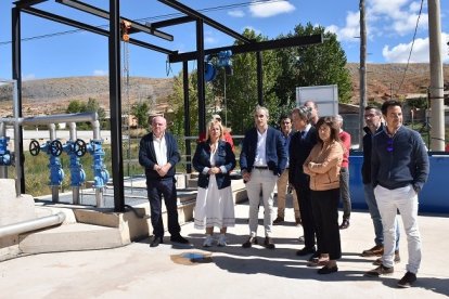 Inauguración de la depuradora de Deza.