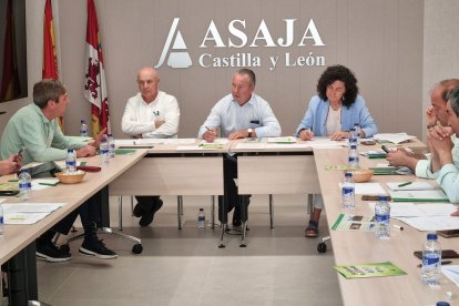 Reunión de la Junta Directiva de Asaja en Castilla y León.