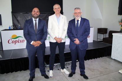 Rubén Carramiñana, presidente; Eduardo Sevillano y Pascual López.