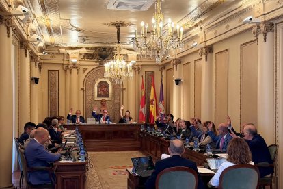 Corporación de la Diputación de Soria en el pleno.
