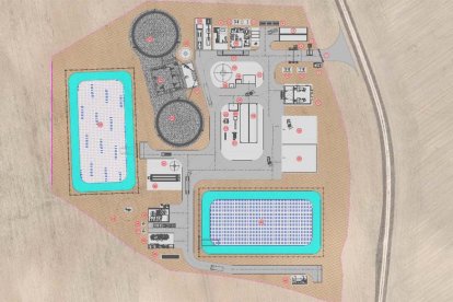 Esquema de la planta de biogás en Viana de Duero