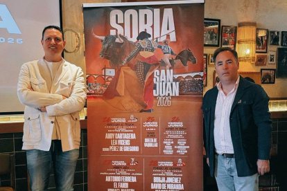 Presentación de la feria taurina de Soria con motivo de las fiestas de San Juan de Soria en el restaurante El Toro de Madrid.