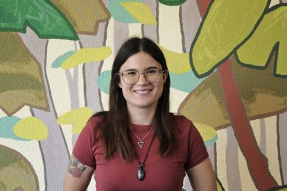 Laura Arnal Roig, investigadora de la Universidad Politécnica de Valencia que ha estudiado los sabinares sorianos.