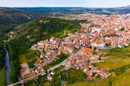 Vista aérea de la ciudad de Soria