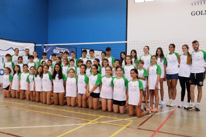 Participantes en el Campus deportivo del Sporting Santo Domingo.