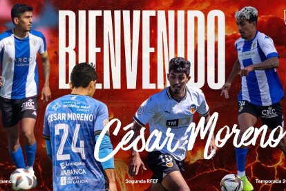César Moreno refuerza el centro del campo del Numancia.