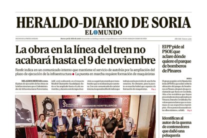 Portada de Heraldo-Diario de Soria del 30 de julio de 2026.