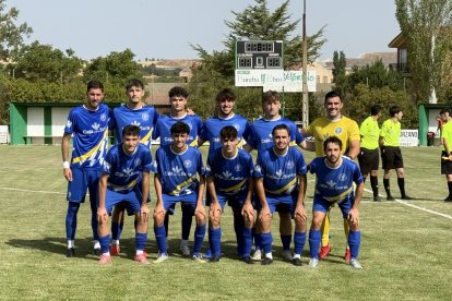 Once del Calasanz en el amistoso ante el Belorado.