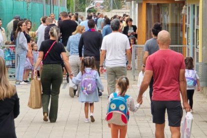 Vuelta al cole en un centro educativo de Valladolid.