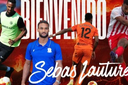 Sebas Lauture llega para reforzar el centro del defensa del Numancia tras las lesión de Fran González.