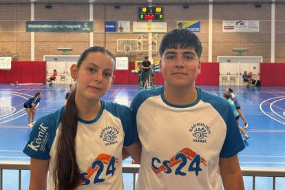 Jimena Ayllón y Daniel Marín durante una competición.
