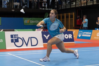 Daniela Corchón durante una competición.