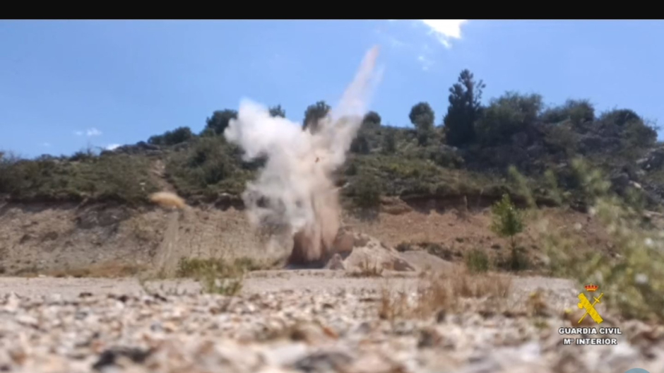 Explosión de dinamita en Soria.