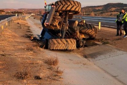 Tractorada en la zona de Almazán
