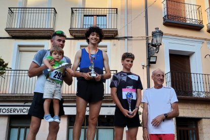 Podio de los mejores clasificados.