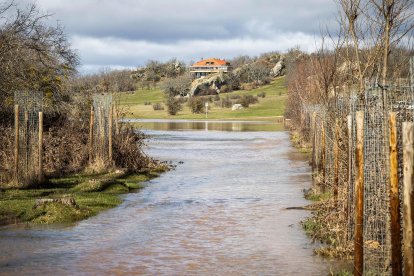 La borrasca Jana desborda las márgenes del Duero y alguno de sus afluentes en Soria.