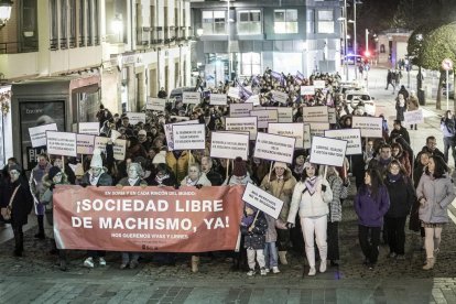 La manifestación recorrio las calles centrales de la ciudad