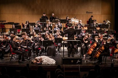 Al principio del concierto se produjo el estreno de la obra compuesta por el soriano