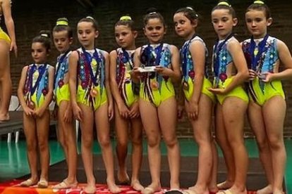 Gimnastas del CG Soria en el Regional.