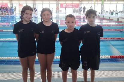 Benjamines del club soriano en la cita del Regional.
