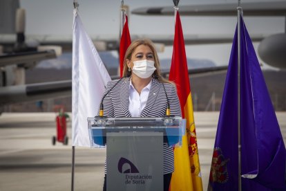 Acto institucional en el aeroparque - Mario Tejedor