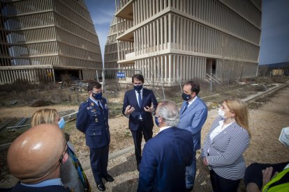Acto institucional en el aeroparque - Mario Tejedor