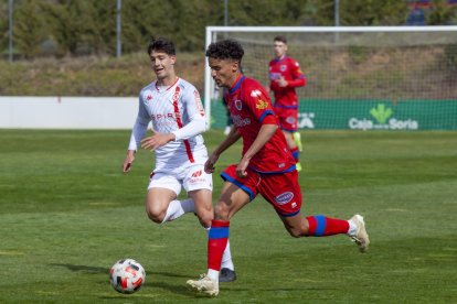 El Numancia B todavía no ha ganado en esta segunda fase de la temporada. MARIO TEJEDOR