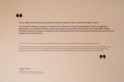 La muestra de Picasso en el Centro Cultural Gaya Nuño. MARIO TEJEDOR