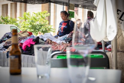 Traslado del mercadillo de Soria a las calles Sagunto y Vicente Tutor. GONZALO MONTESEGURO