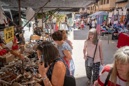 Traslado del mercadillo de Soria a las calles Sagunto y Vicente Tutor. GONZALO MONTESEGURO