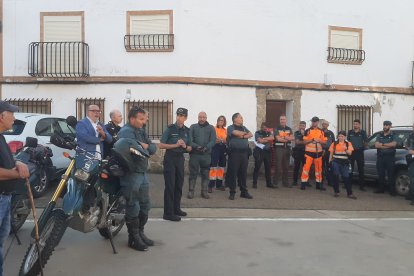 Organización de las labores de búsqueda del anciano desaparecido en Ciria una semana después de conocerse el hecho. HDS