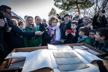 Almarza y San Andrés cumplen con la tradición del Arca.-GONZALO MONTESEGURO