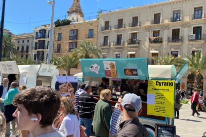 Promoción del Torrezno de Soria en Valencia.-A.M.