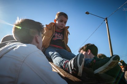Almarza y San Andrés cumplen con la tradición del Arca.-GONZALO MONTESEGURO
