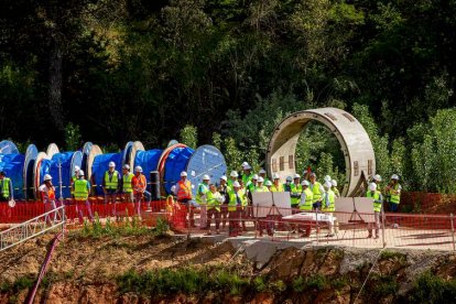 Visita a las obras de la nueva depuradora. MARIO TEJEDOR