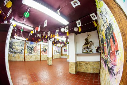 Interior del local de la cuadrilla de Santiago. MARIO TEJDOR