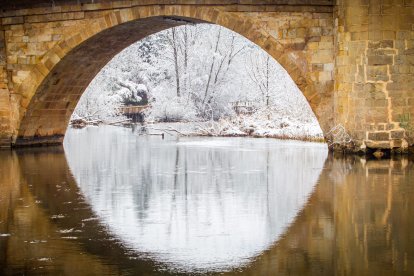 La nieve da paso a una mañana de fotos invernales. MARIO TEJEDOR (42)