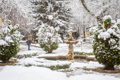 La nieve da paso a una mañana de fotos invernales. MARIO TEJEDOR (12)