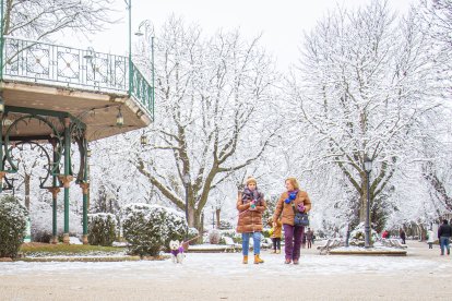 La nieve da paso a una mañana de fotos invernales. MARIO TEJEDOR (21)