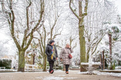 La nieve da paso a una mañana de fotos invernales. MARIO TEJEDOR (9)