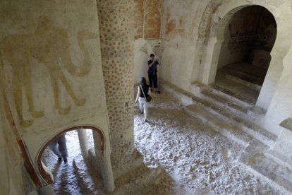 JOYA. La ermita de San Baudelio de Berlanga es considerada como una de las joyas del arte mozárabe en territorio de la Península Ibérica, sobre todo por su decoración. LUIS ÁNGEL TEJEDOR.
